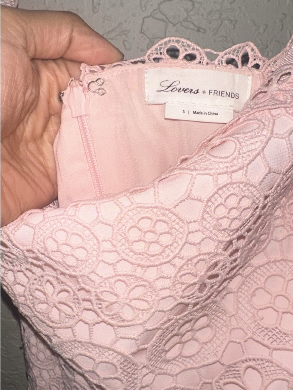 Lovers + Friends Lace Maxi Dress - Light Pink - Picture 2 of 3